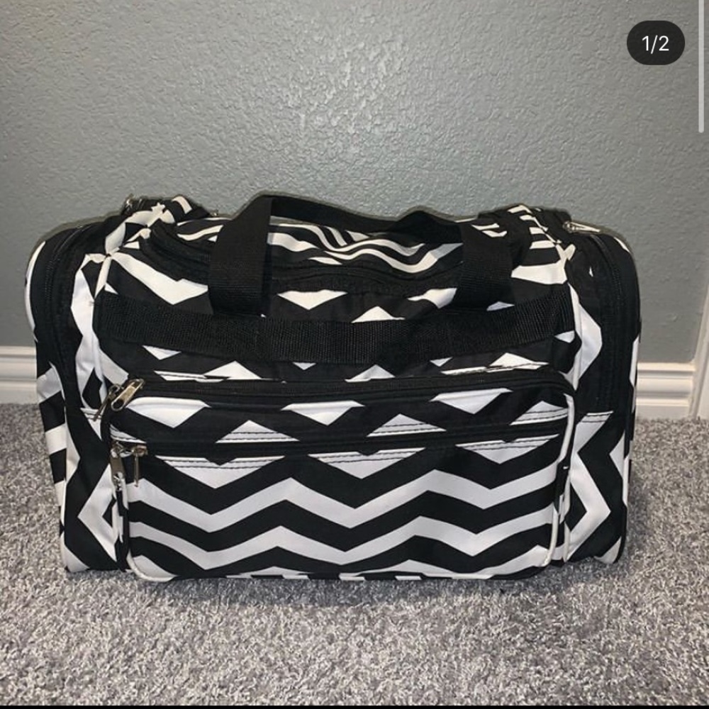 chevron duffle bag